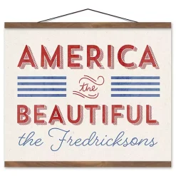 Kirklands Home America the Beautiful Personalized Hanging Canvas Discount