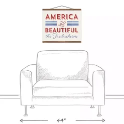 Kirklands Home America the Beautiful Personalized Hanging Canvas Discount