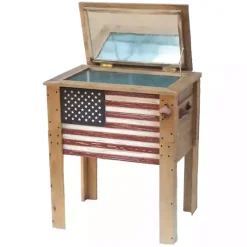 Kirklands Home American Flag Cooler Multi New