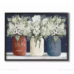 Kirklands Home Americana Floral Bouquets Framed Art Print Black Hot