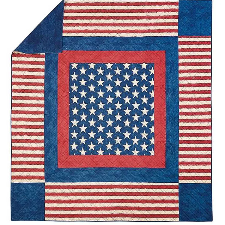 Kirklands Home Americana Patch 3-pc. Full/Queen Quilt Set Sale