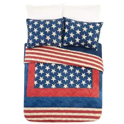 Kirklands Home Americana Patch 3-pc. King Quilt Set Sale