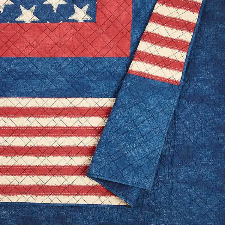 Kirklands Home Americana Patch 3-pc. King Quilt Set Sale