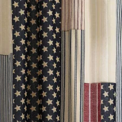 Kirklands Home Americana Shower Curtain Multi New