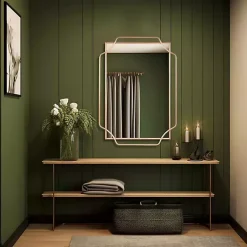 Kirklands Home Amir Bronze Metal Wall Mirror New