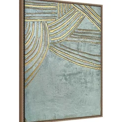 Kirklands Home Ancient Gold Sun Canvas Art Print Clearance