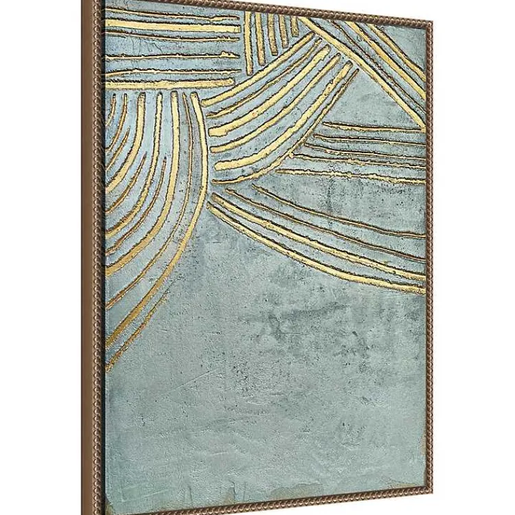 Kirklands Home Ancient Gold Sun Canvas Art Print Clearance
