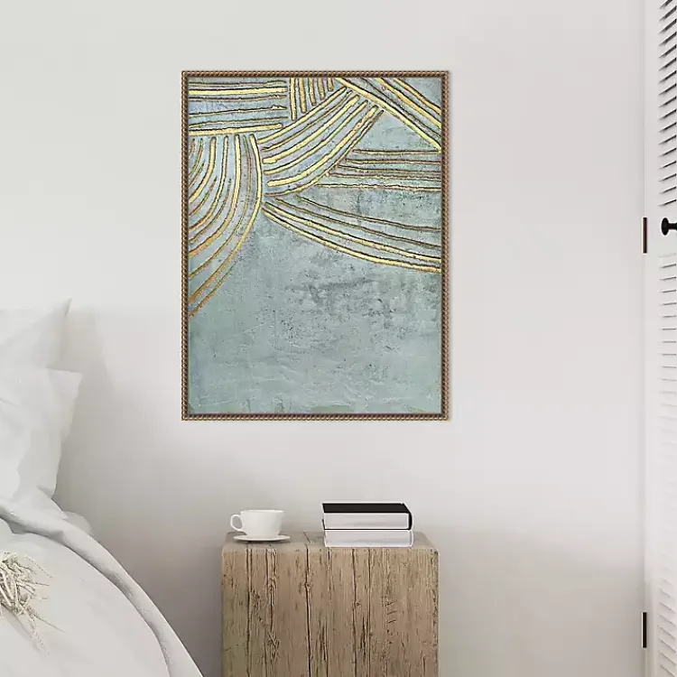 Kirklands Home Ancient Gold Sun Canvas Art Print Clearance