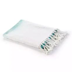 Blankets & Throws>Kirklands Home Angel Blue Shibori Slab Fringe Throw