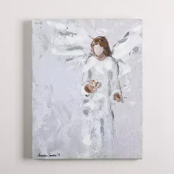 Kirklands Home Angel with Bouquet Canvas Art Print Online