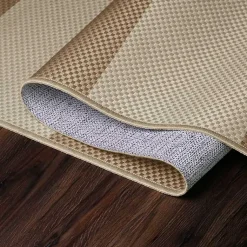 Kirklands Home Anika Natural Striped Washable Area Rug, 5x7