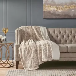 Blankets & Throws>Kirklands Home Animal Print Faux Fur Oversized Throw Blanket