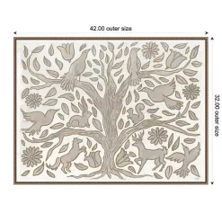 Kirklands Home Animal Tree Canvas Art Print, 42x32 in. Clearance