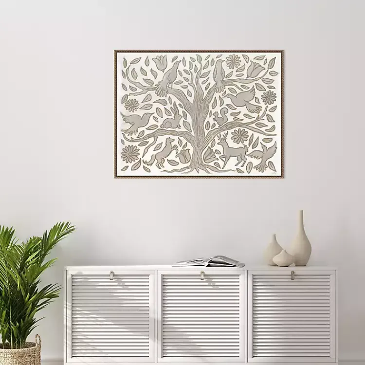 Kirklands Home Animal Tree Canvas Art Print, 42x32 in. Clearance