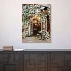 Kirklands Home Annabella Parisian Bistro Framed Canvas Art Print Outlet