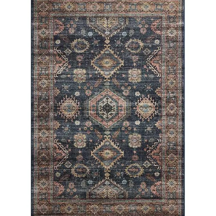 Kirklands Home Anniston Denim Sunset Area Rug, 8x10 Sale