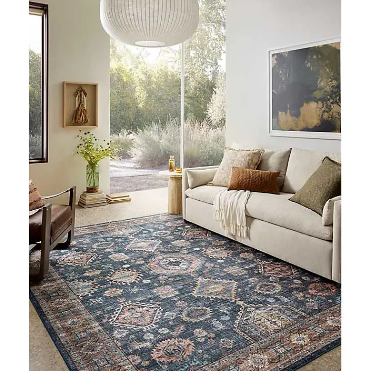 Kirklands Home Anniston Denim Sunset Area Rug, 8x10 Sale
