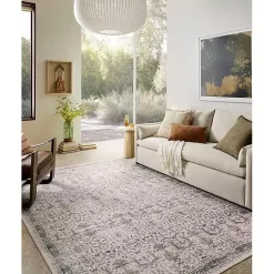 Kirklands Home Anniston Ivory Stone Area Rug, 5x8