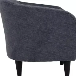 Kirklands Home Anthracite Aston Barrel Accent Chair Blue Sale