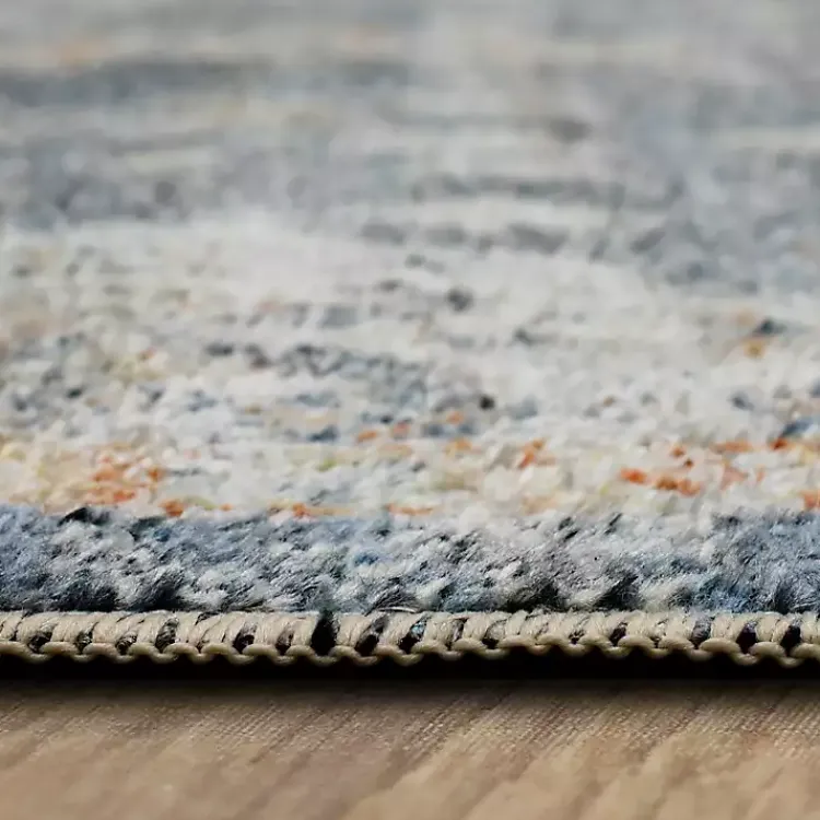 Kirklands Home Anthracite Granary Floral Runner, 2x10 Blue Online