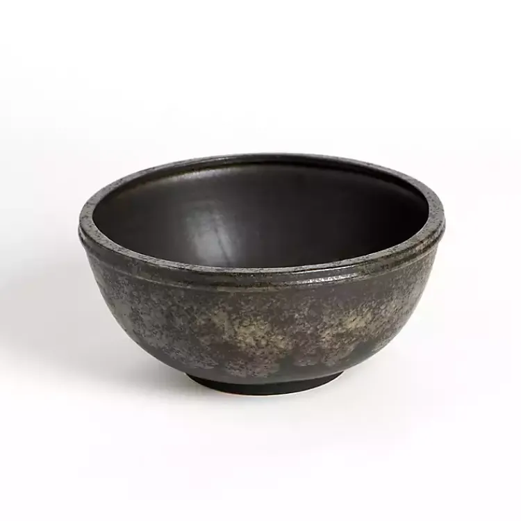 Decorative Bowls & Jars>Kirklands Home Antique Black Ceramic Decorative Bowl