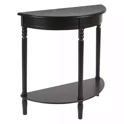 Kirklands Home Antique Half Round Console Table Black Outlet