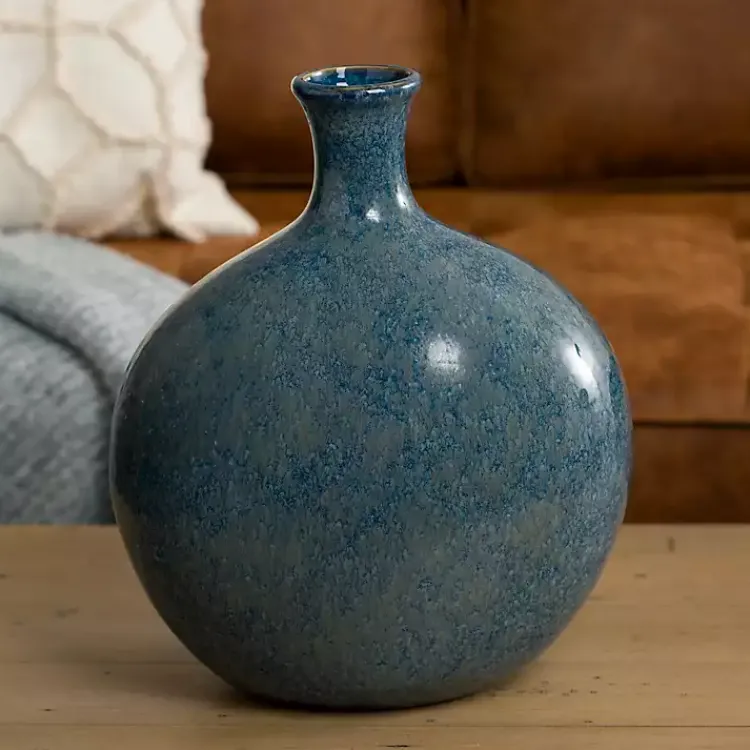 Vases>Kirklands Home Antique Ceramic Vase, 14 in. Blue