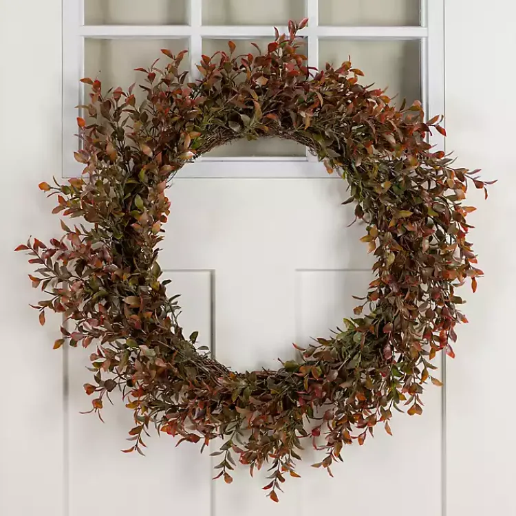 Wreaths>Kirklands Home Antique Boxwood Wreath Brown