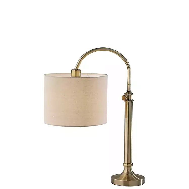 Kirklands Home Antique Arched Adjustable Table Lamp Brass Best