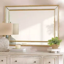 Kirklands Home Antique Brass Bamboo Wall Mirror Discount