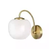 Sconces>Kirklands Home Antique Brass Magnolia Sconce