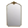 Kirklands Home Antique Brass Metal Vertical Wall Mirror New