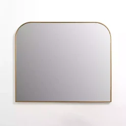 Kirklands Home Antique Brass Nouveau Wide Arch Wall Mirror New