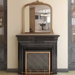 Kirklands Home Antique Brass Ornate Filigree Mirror Clearance