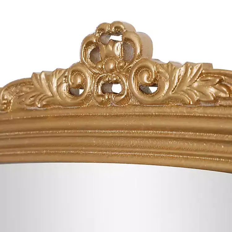 Kirklands Home Antique Brass Ornate Filigree Mirror Clearance