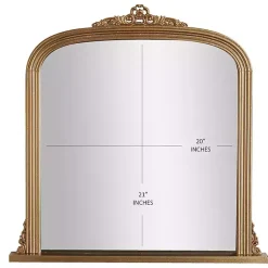 Kirklands Home Antique Brass Ornate Filigree Mirror Clearance