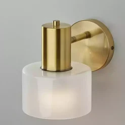 Sconces>Kirklands Home Antique Brass Rhodes Sconce