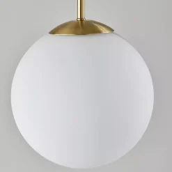 Kirklands Home Antique Brass Side Table Floor Lamp White Sale