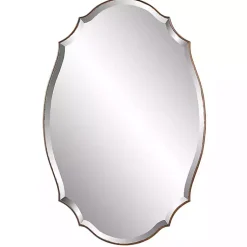 Kirklands Home Antique Bronze Curved Wall Mirror Online