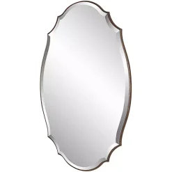 Kirklands Home Antique Bronze Curved Wall Mirror Online