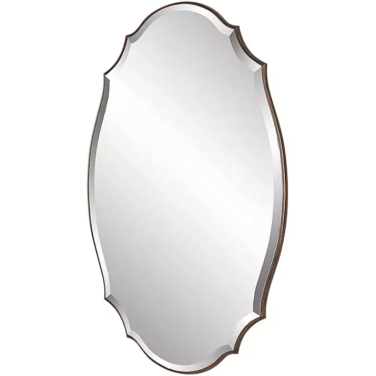 Kirklands Home Antique Bronze Curved Wall Mirror Online