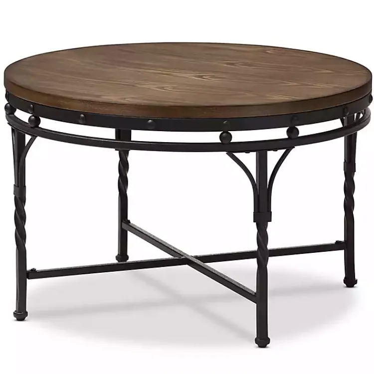 Kirklands Home Antique Bronze Round Coffee Table Discount