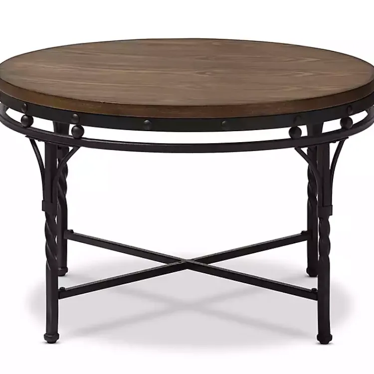 Kirklands Home Antique Bronze Round Coffee Table Discount