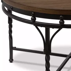 Kirklands Home Antique Bronze Round Coffee Table Discount