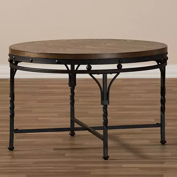 Kirklands Home Antique Bronze Round Coffee Table Discount