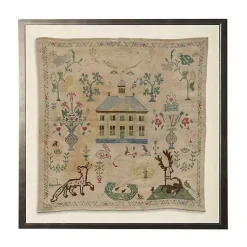 Kirklands Home Antique Folk Sampler Framed Wall Art Online