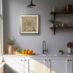 Kirklands Home Antique Folk Sampler Framed Wall Art Online
