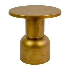 Kirklands Home Antique Barrel Frame Accent Table Gold Online