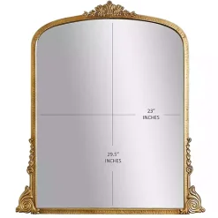 Kirklands Home Antique Gold Metal Baroque Arch Wall Mirror Discount