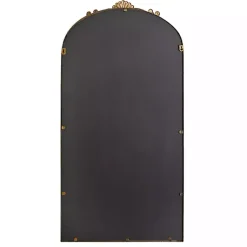 Kirklands Home Antique Gold Metal Ornate Arch Wall Mirror